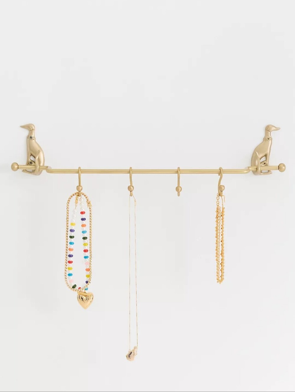 Anthropologie Caine Dog Brass Jewelry Rack